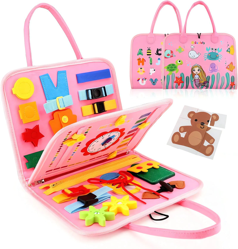 Maleta Sensorial Montessori Infantil – Coordenação e Estímulo Cognitivo