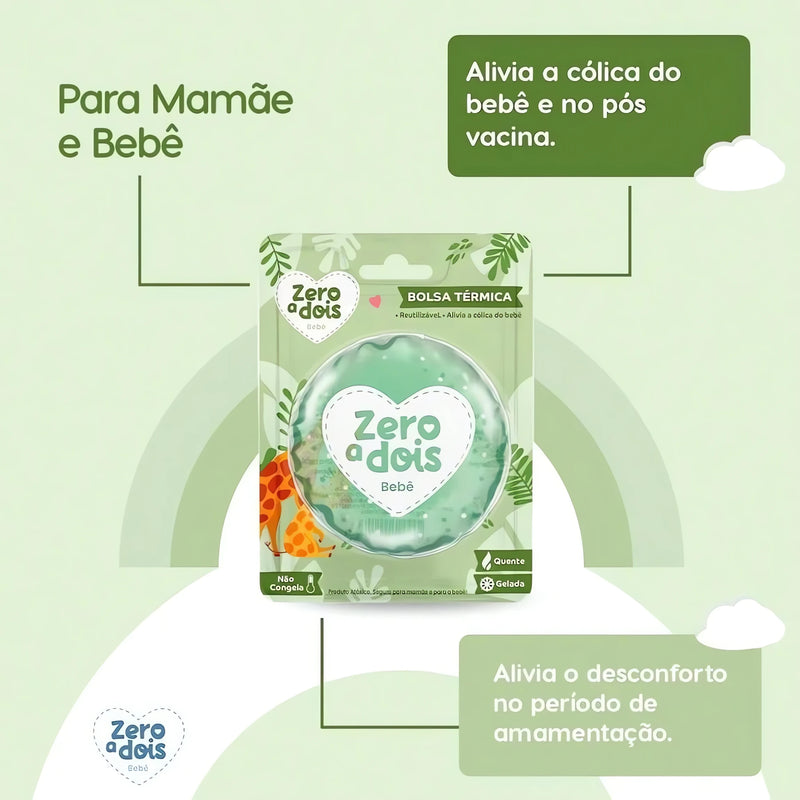 Bolsa Térmica em Gel para Cólica de Bebê – Alívio Natural de 0 a 2 Anos