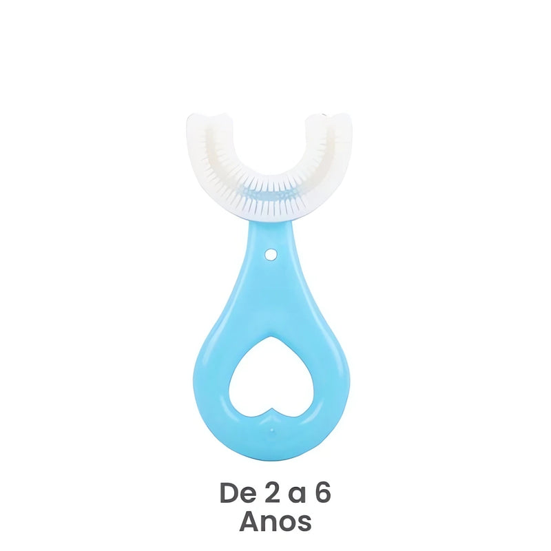 Escova Dental Bebê 360 Graus azul para crianças de 2 a 6 anos da Meu Cheirinho Bom