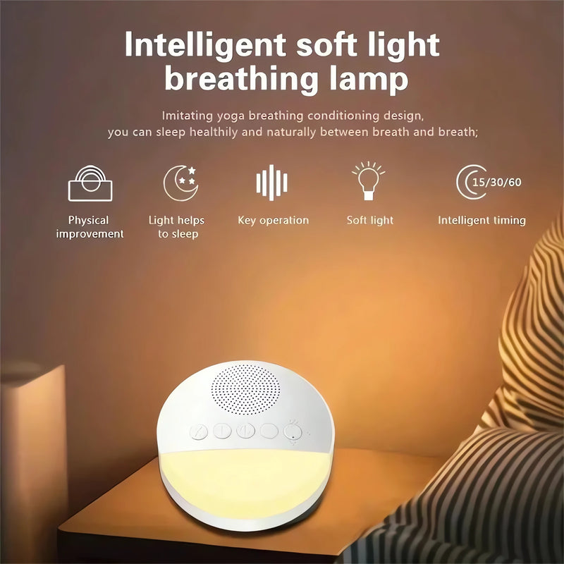 Máquina de Som Branco com Luz Noturna – Ideal para Crianças