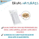 Faixa Termica Abdominal para Bebes com ervas naturais como camomila e alecrim para acalmar o bebê