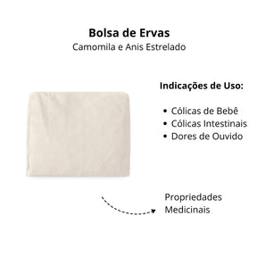 Faixa Térmica com Ervas Naturais para Bebê - Cinta Térmica para Cólica de Bebê