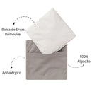 Faixa Térmica com Ervas Naturais em algodão antialérgico e bolsa de ervas removível