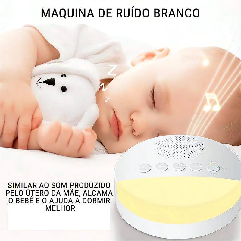 Máquina de Som Branco com Luz Noturna – Ideal para Crianças
