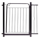 Grade de Proteção para Portas em metal preta, ideal para segurança em casa com design moderno