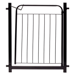 Grade de Proteção para Portas em metal preto, ideal para segurança em ambientes domésticos