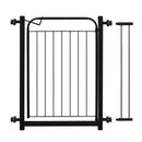 Grade de Proteção para Portas em metal preto, ideal para segurança de crianças e animais de estimação