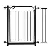 Grade de Proteção para Portas em metal preto, ideal para segurança de crianças e animais de estimação