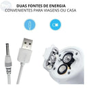 Inalador e Nebulizador com duas fontes de energia para uso em casa ou durante viagens
