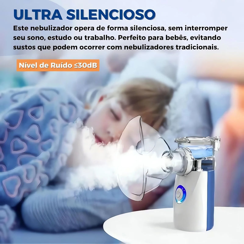 Inalador e Nebulizador Ultrassônico Portátil - Alívio e Conforto na Palma da Mão