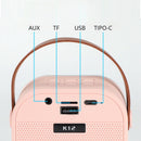 Caixa de som portátil Meu Cheirinho Bom com saídas AUX, TF, USB e Tipo-C para Karaokê Infantil