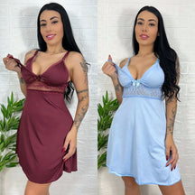 Kit 2 Camisolas de Amamentação em cores vinho e azul, ideal para conforto e praticidade durante a amamentação