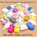 Kit 25 Squishy Bichinhos Macios Antiestresse em várias cores, ideais para brincadeira e relaxamento