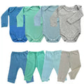 Kit 4 Peças Infantil – Mijão, Calça e Body Manga Longa: Conforto e Versatilidade para Bebês Meninos e Meninas.