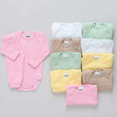 Kit BabyEssencial 10 Peças com bodies coloridos em diversas tonalidades para bebês