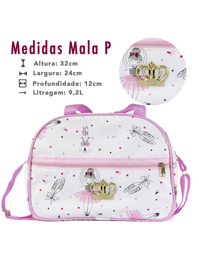 Kit Bolsa e Mala Maternidade PomPom com design encantador e medidas versáteis para mamães