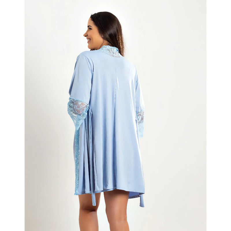 Kit Camisola e Robe de Amamentação - ideal para gestantes