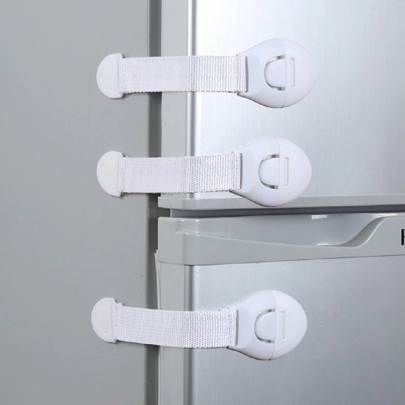 Kit com 10 Unidades de Travas de Segurança para Gavetas e Armários – Proteção Confiável para o Seu Bebê.