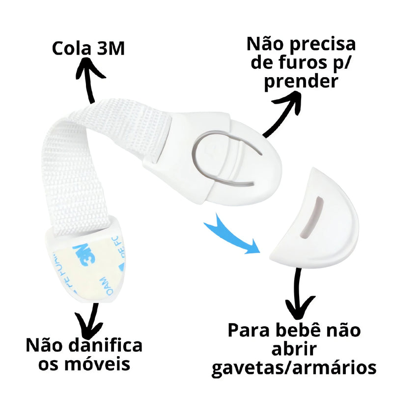 Kit 10 Travas Protetoras para Móveis