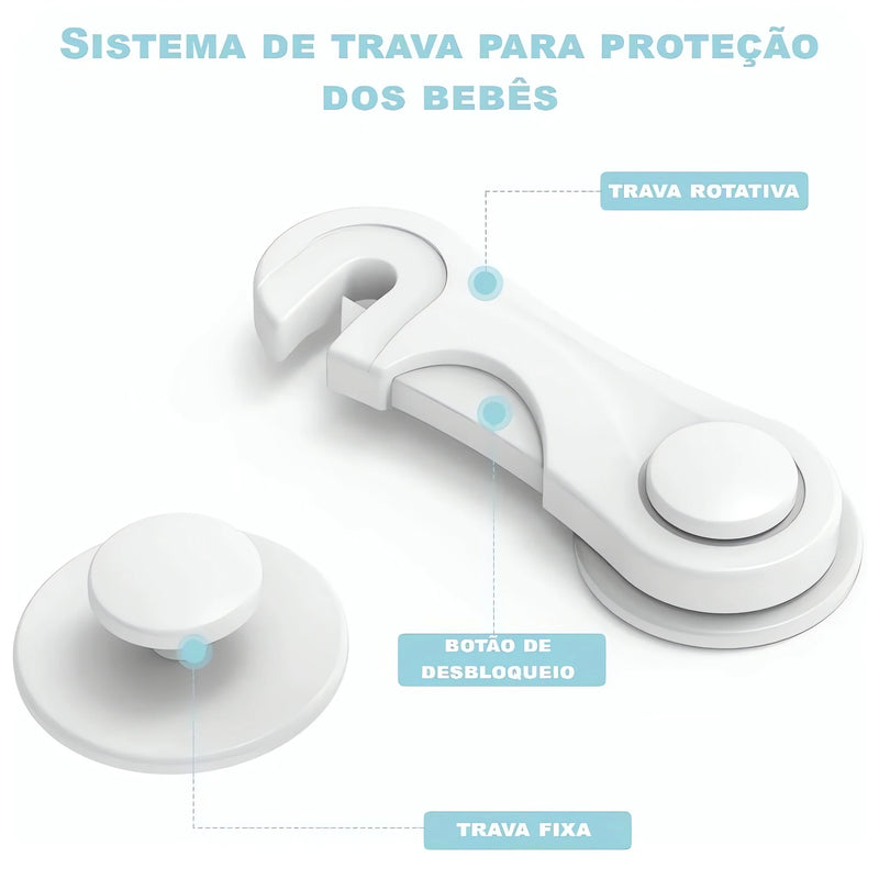 Kit 10 Travas Protetoras para Móveis