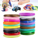 Kit de Refil Filamento ABS com diversas cores, ideal para impressoras 3D e canetas 3D criativas
