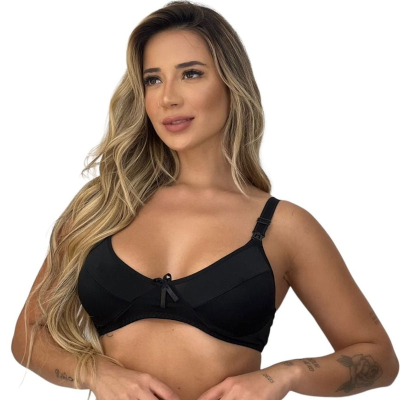 Kit DuoComfort: 2 Sutiãs de Amamentação em Microfibra Premium.
