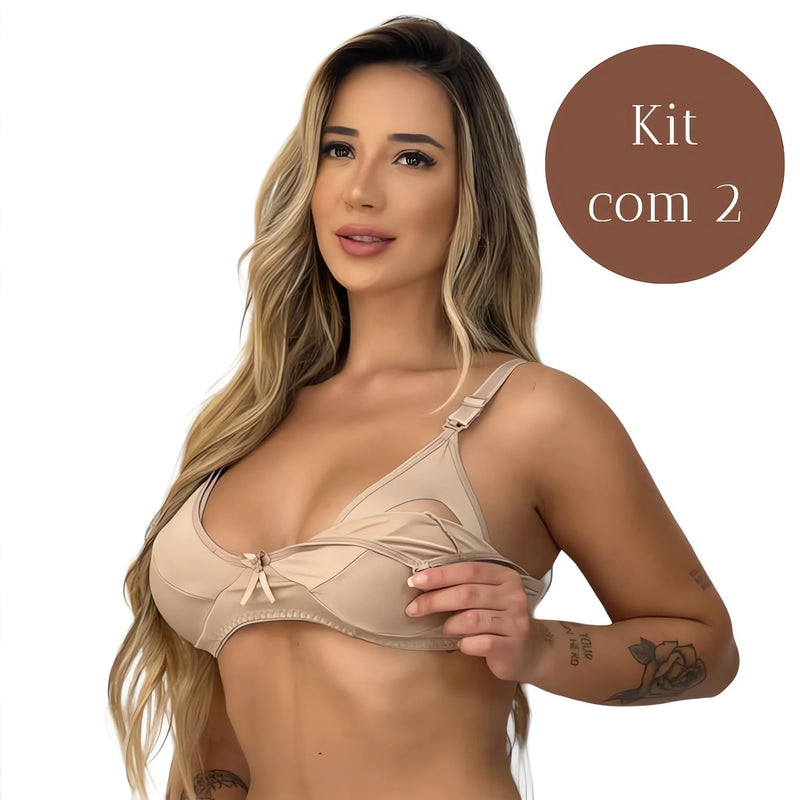 Oferta Compre 1 Leve 2 Sutiãs Amamentação Premium Microfibra