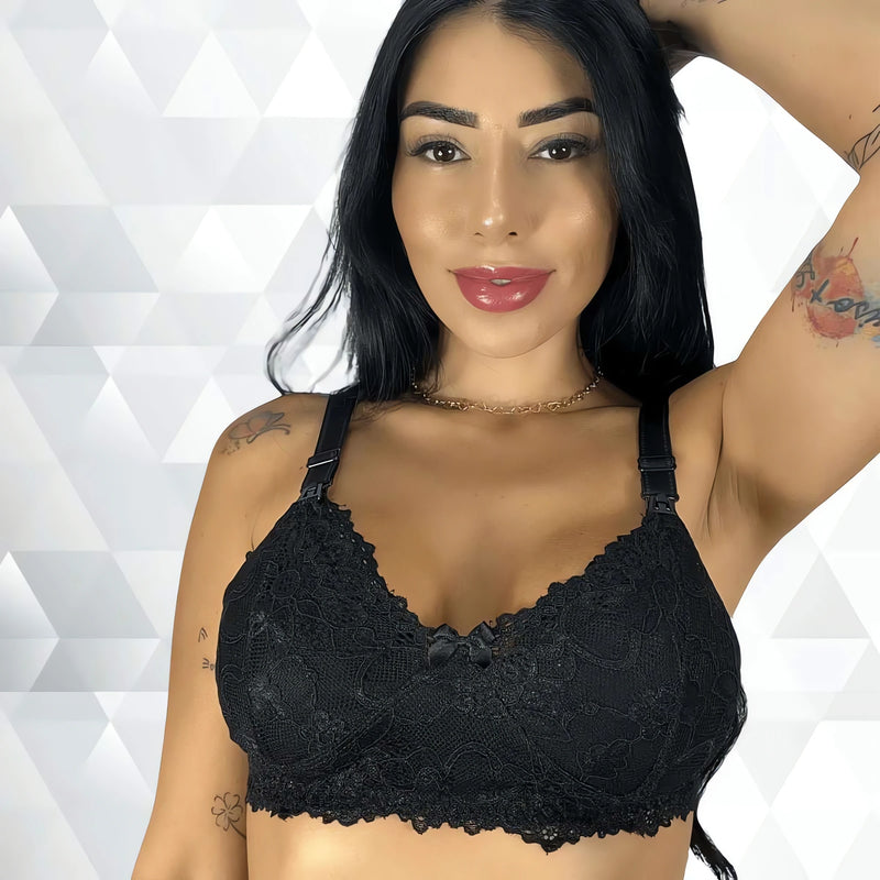 Kit Sutiã Reforçado: Compre 2, Leve 3 em Renda com Regulagem