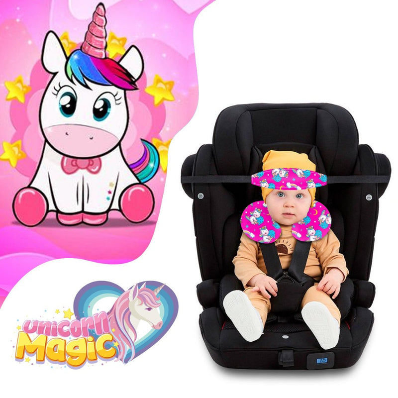 Kit Conforto para Bebê: Almofada de Pescoço + Faixa de Apoio para Cabeça