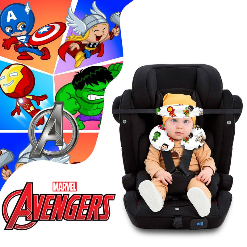 Kit Conforto para Bebê: Almofada de Pescoço + Faixa de Apoio para Cabeça