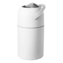 Lixeira Antiodor branca com design moderno e tampa para evitar odores indesejados