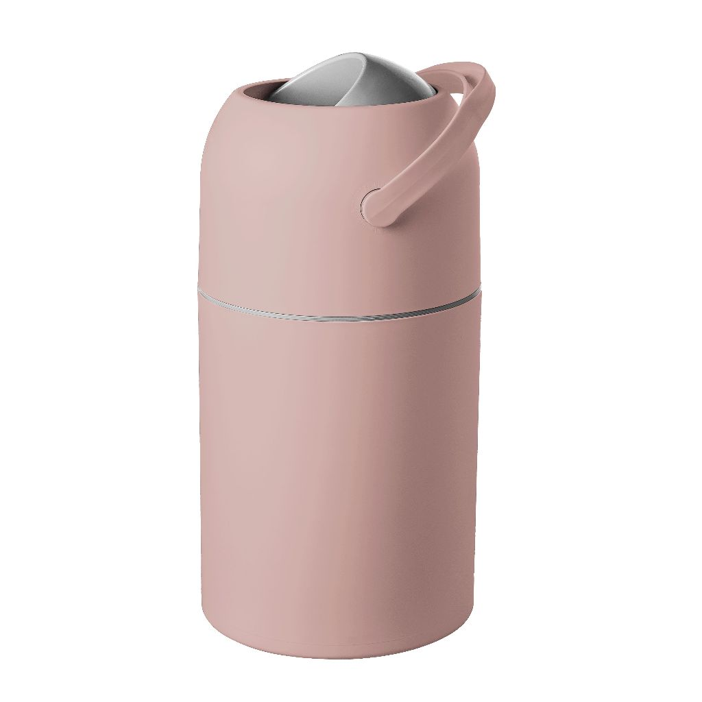 Lixeira Antiodor em rosa com design moderno e tampa para evitar odores indesejados