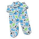 Macacão bebê inverno soft com estampa de animais e planetas para aquecer os pequenos com conforto