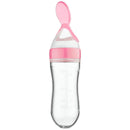 Mamadeira Baby Bottle Meu Cheirinho Bom com design transparente e tampa rosa para bebê