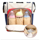 Mochila Maternidade Multifuncional com compartimentos para mamadeiras e prateleira interna acolchoada