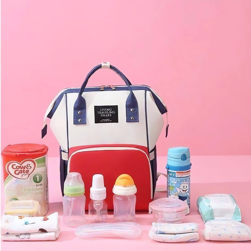 Mochila Maternidade Multifuncional Premium – Impermeável, Ergonômica e Estilosa