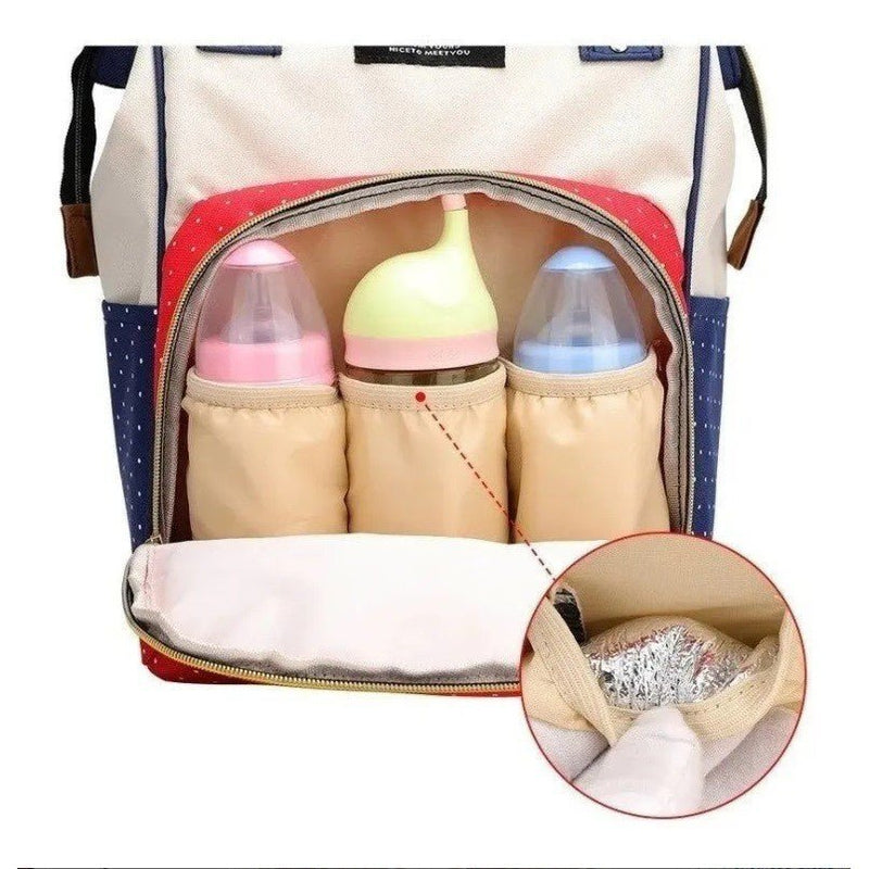 Mochila Maternidade Multifuncional Premium – Impermeável, Ergonômica e Estilosa.