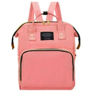 Mochila Maternidade Multifuncional em rosa com compartimentos práticos para mamães organizadas