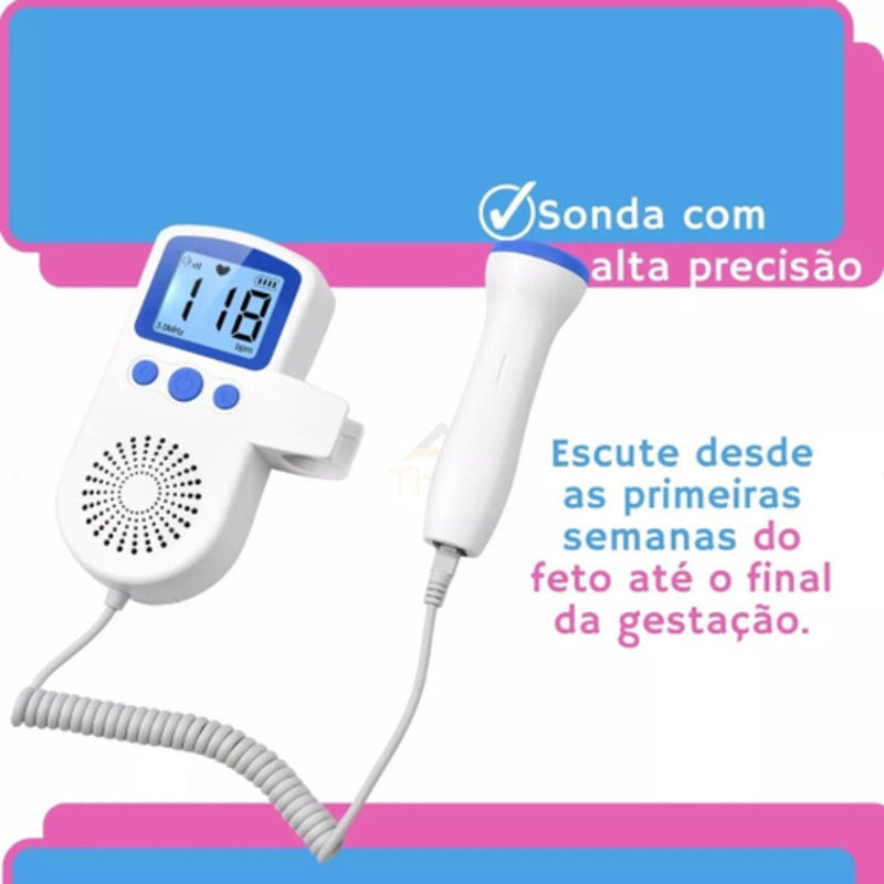 Monitor Fetal Doppler Portátil Para Gestantes.