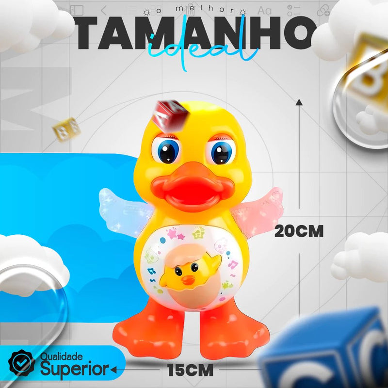Patinho Dançarino Musical com Luzes e Som - Brinquedo Infantil Divertido.