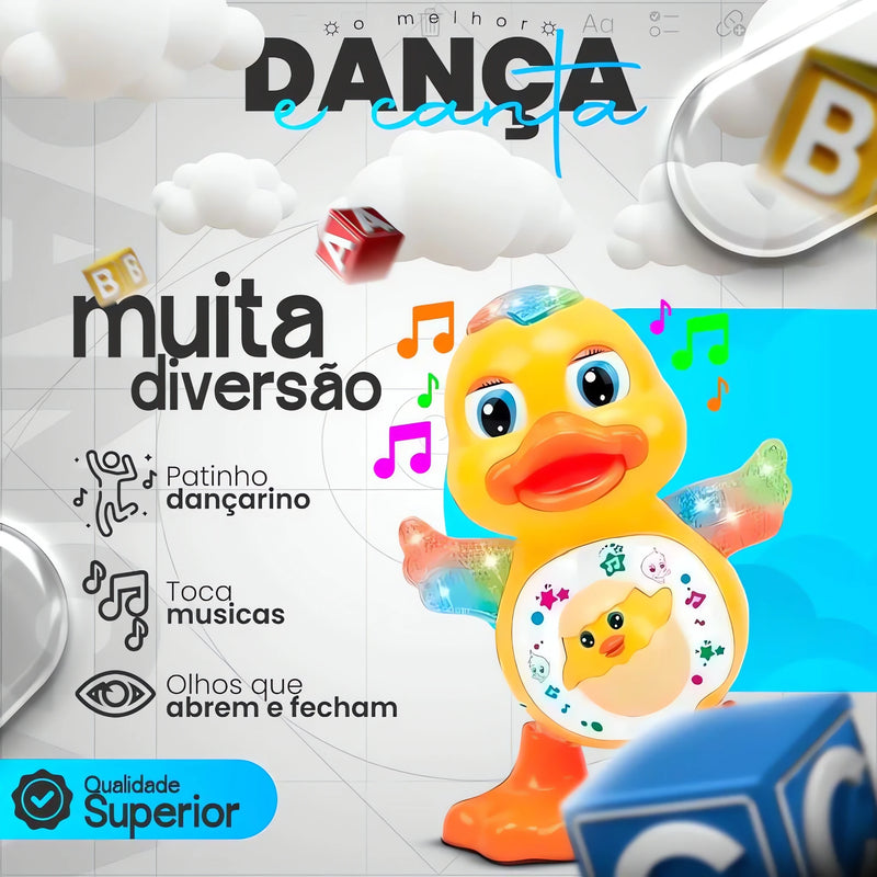 Patinho Dançarino Musical com Luzes