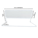 Protetor de Cama Box Branco com Medidas de 87 cm de Comprimento e 54 cm de Altura