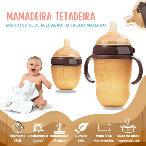 Mamadeira Tetadeira DeluxeBaby®- Imita Seio Materno