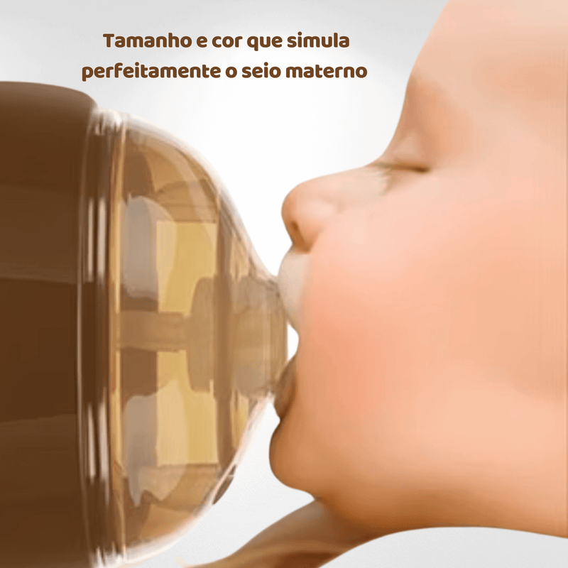Mamadeira Tetadeira DeluxeBaby®- Imita Seio Materno