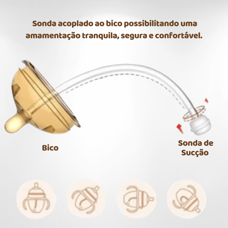Mamadeira Tetadeira DeluxeBaby®- Imita Seio Materno