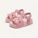 Sandália Infantil Feminina Rosa Chiclete com Fivela