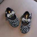 Sapatilha Infantil com Lantejoulas e Laço