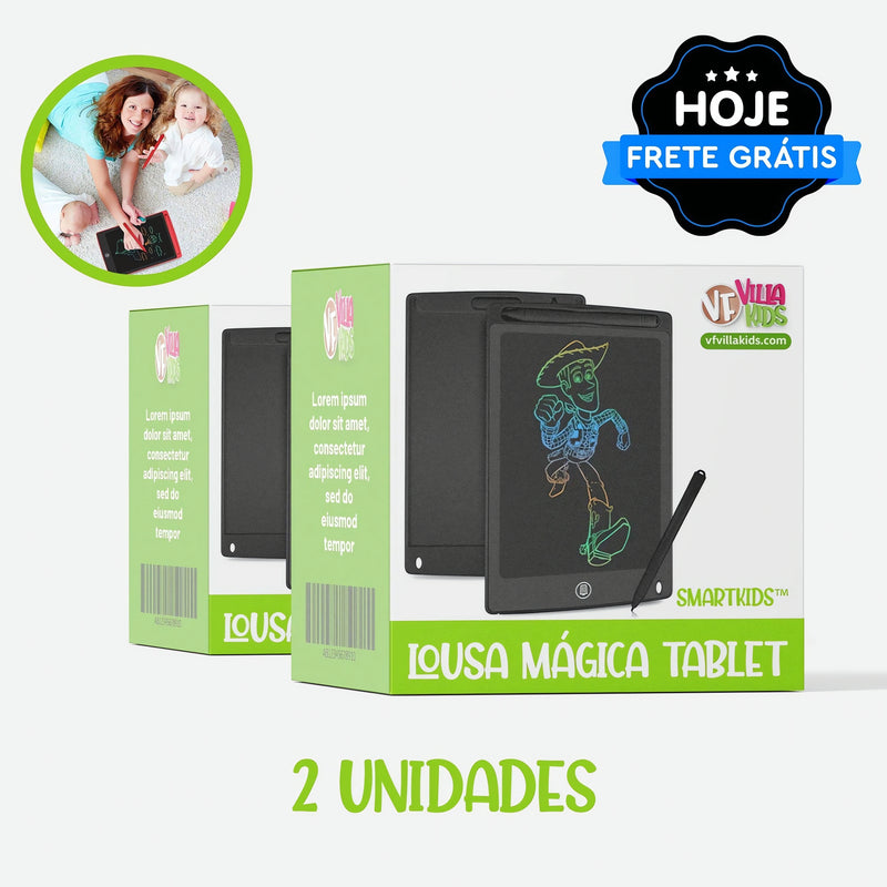 Tablet Lousa Mágica Smartkids Meu Cheirinho Bom com 2 unidades para crianças desenharem