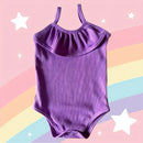 Body SweetBaby Alcinha roxo com textura canelada para bebê roupas Meu Cheirinho Bom