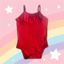 Body SweetBaby Alcinha vermelho com textura canelada para bebê da Meu Cheirinho Bom
